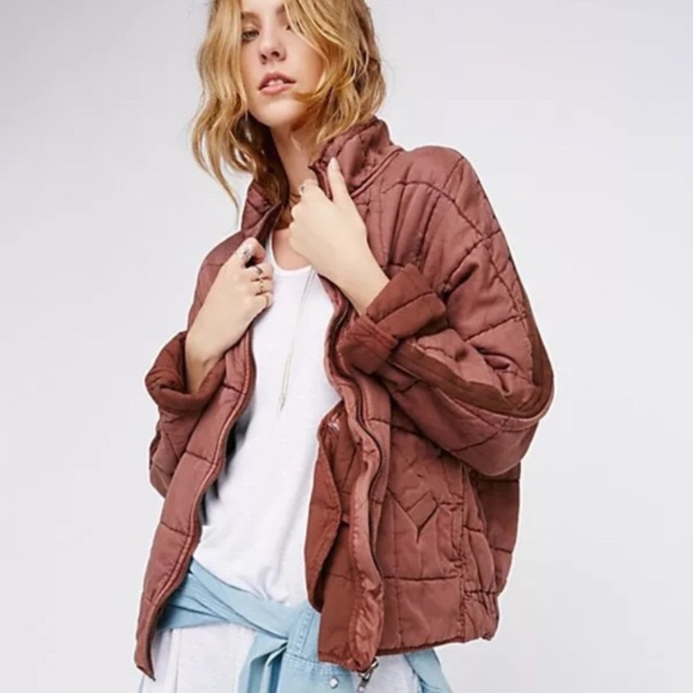 Free people quilted dolman jacket